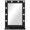 Black Oak Effect Washbasin Mirror 70 x 50 x 18 cm