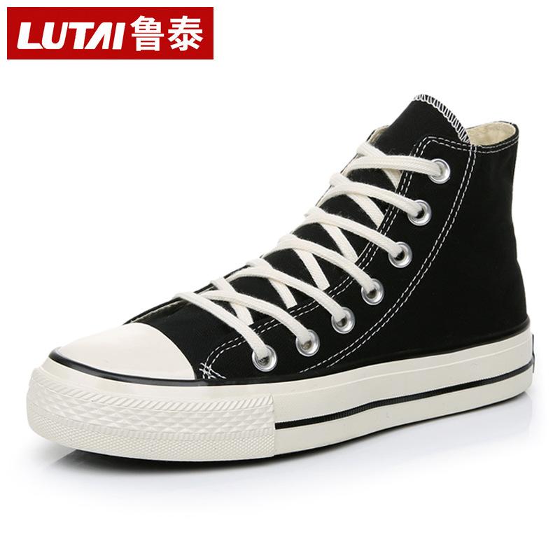 Little white shoes white canvas shoes work shoes men's casual shoes one pedal lazy shoes men's shoes single shoes sneakers