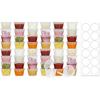 50 Pack BPA-Free Disposable Baby Food Freezer Storage Containers Hinged Lids (3 Oz) Labels | Leak-Proof | Travel Snack Cups | Store Homemade, Organic