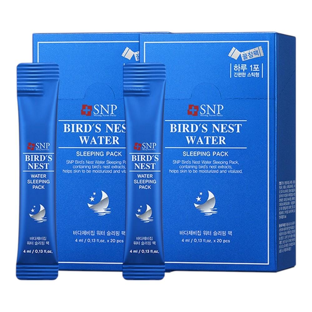 

SNP Bird s Nest Water Sleeping Pack (Stick Type) 4ml x 40ea - Intensive Overnight Hydration & Revitalizing Mask with Swiftlet Nest Extract