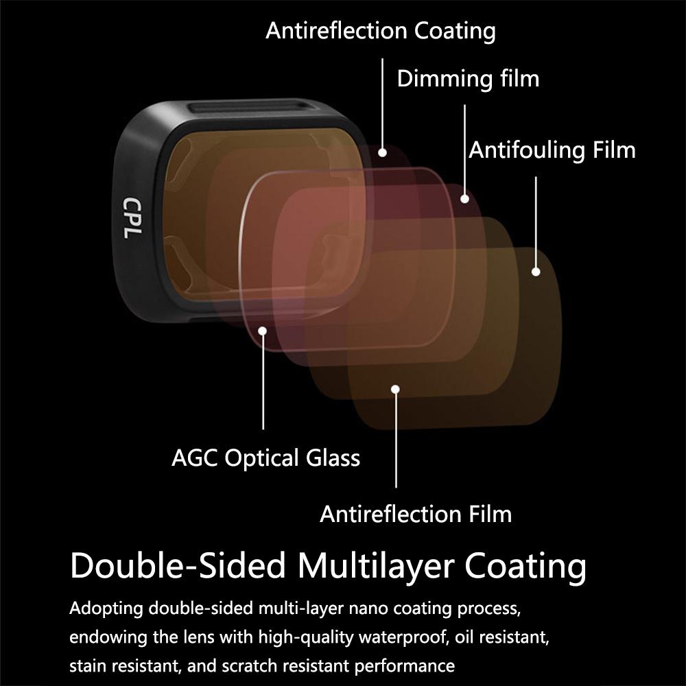 6pcs ND Filter Set Compatible with DJI Mini 3/Mini 3 Pro Multi-Coated HD Glass