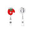 Christmas Badge Holder with Belt Clip Spring Loaded Retractable ABS Badge Holder for Doctor Nurse Student Teacher