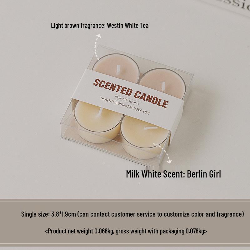 

Round Scented Tealight Candles (4-Hour Burn) - Handmade Aromatherapy, Ideal for Weddings & Gifts