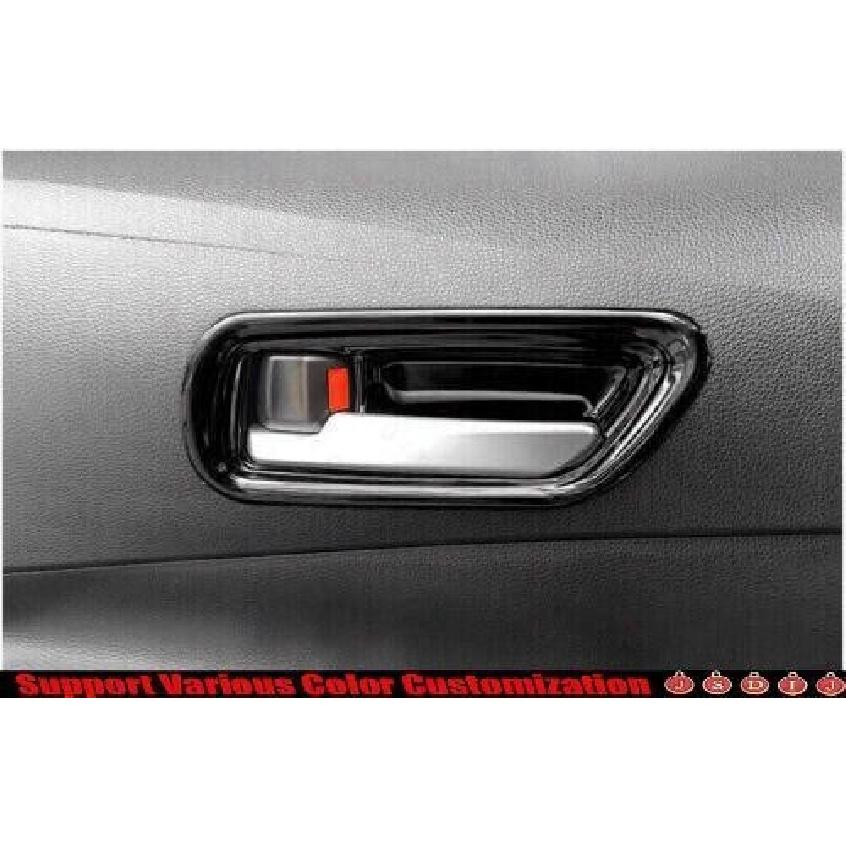 -  For Toyota Corolla Bright Black Car Inner Door Handle Bowl Frame Trim