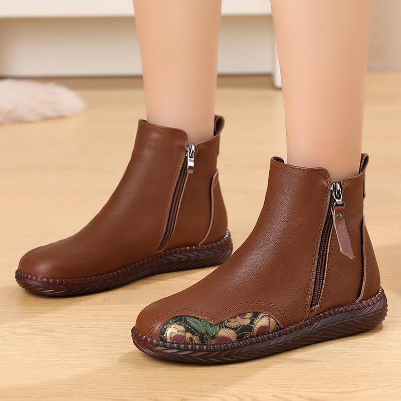 Fashion GKTINOO Fashion Women Boots Autumn Boots Genuine Leather Ankle Boots 2025 Winter Warm Fur Plush Women Shoes Big Size 43