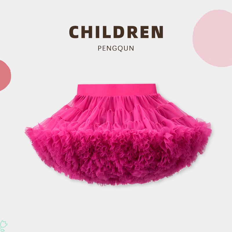 Princess Tutu Skirt for Girls - Fluffy Mesh Christmas Dress