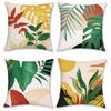 Home Decor Tropical Leaf Patterns Decorative Pillow Covers Pattern Cushion Cover Suitable For Sofa Bedroom Car Pillow Cover