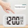 Digitaler Wecker Große LED-Anzeige Lautstärke einstellbar Touch-Snooze Datums- Temperaturanzeige Batteriebetrieben Heim Schlafzimmer Uhr