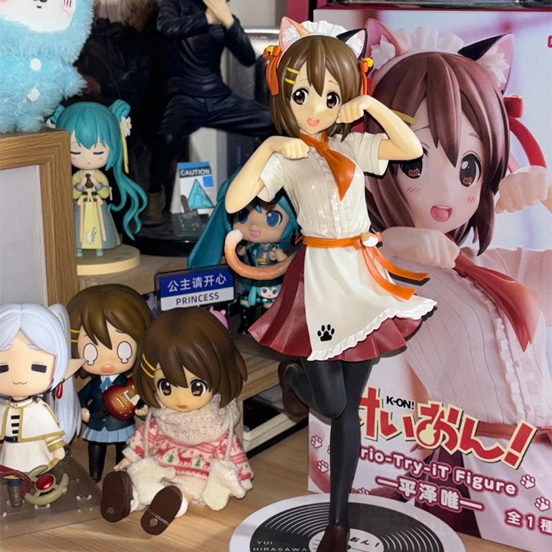 In Stock Original Furyu K-On Yui Hirasawa Anime Figure Toys Ornament Boys Toys Collection Desktop Decoration Festival Gifts