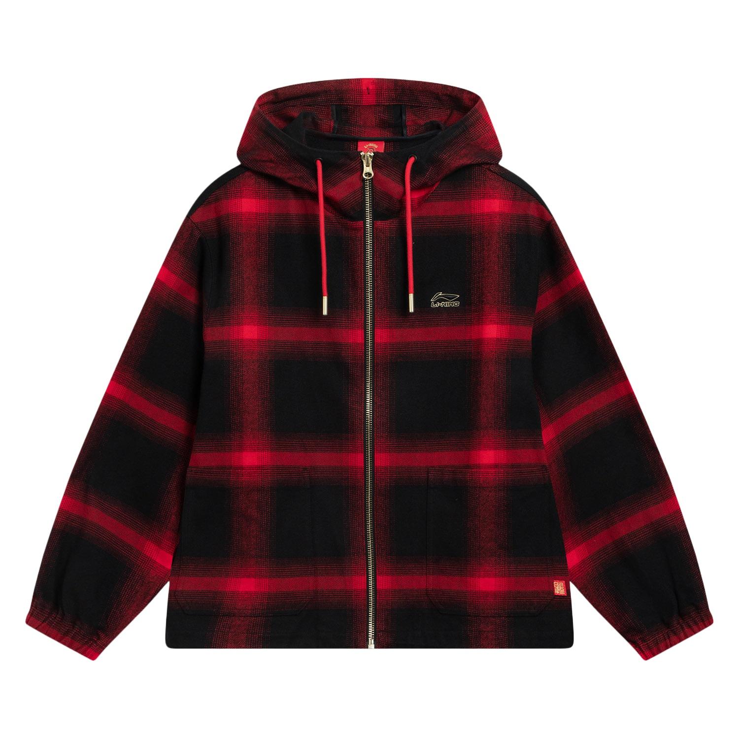 

Li Ning Sports Lifestyle Series Loose Fit Hooded Logo Jacket Men jackets AFDW137-2 M