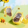 Roztomilý design včelky Malá svačinová krabička pro děti Přenosná Dvě přihrádky Nerezová ocel Uzavřená Nepropustná Bento krabička Školní nádoby na jídlo