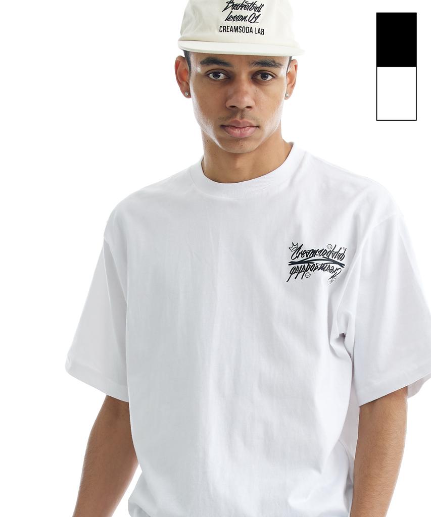 CREAM SODA LAB Crsdel Small Lettering Short Sleeve T-Shirt