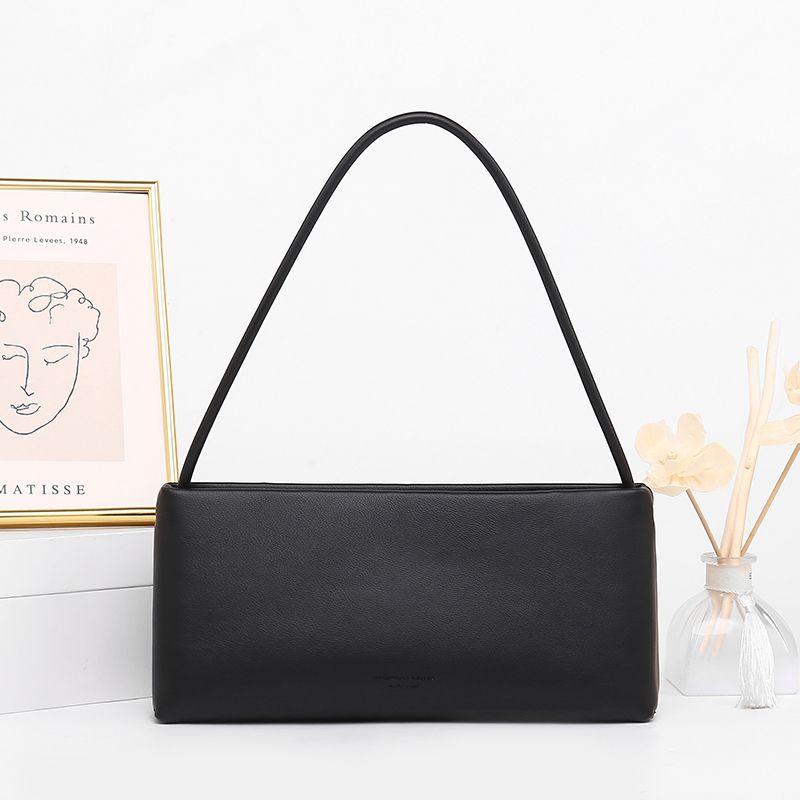 

Гонконг Суррогатный Шопинг Мода Минималистичная Сумка Ручная На Плечо Багет Cardamom Black