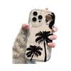 Summer Black Coconut Tree iPhone16promax for Apple 15plus Anti-drop 15 Transparent 14 Soft Creative Xs