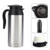 750ml Stainless Steel Car Electric Heating Mug Vehicle Drinking Cup Kettle for Travel (12V)