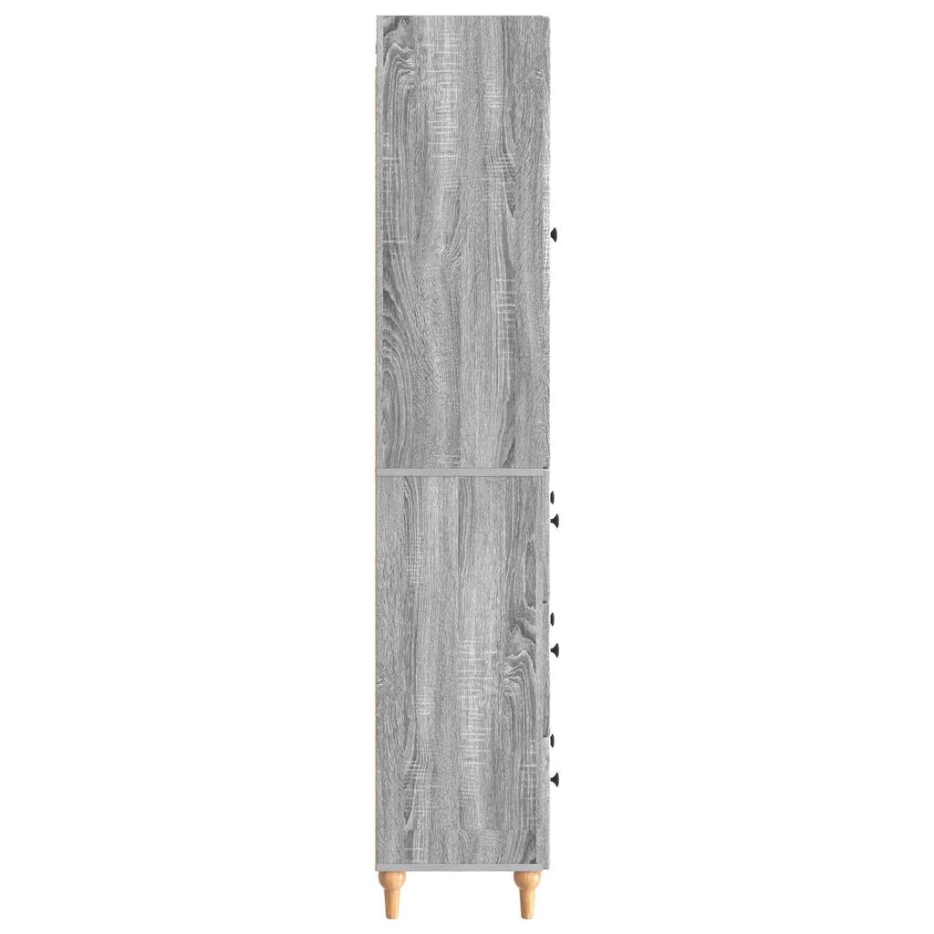 Cabinet Set 2 pcs Grey Sonoma 66 x 34.5 x 90 cm Engineered Wood