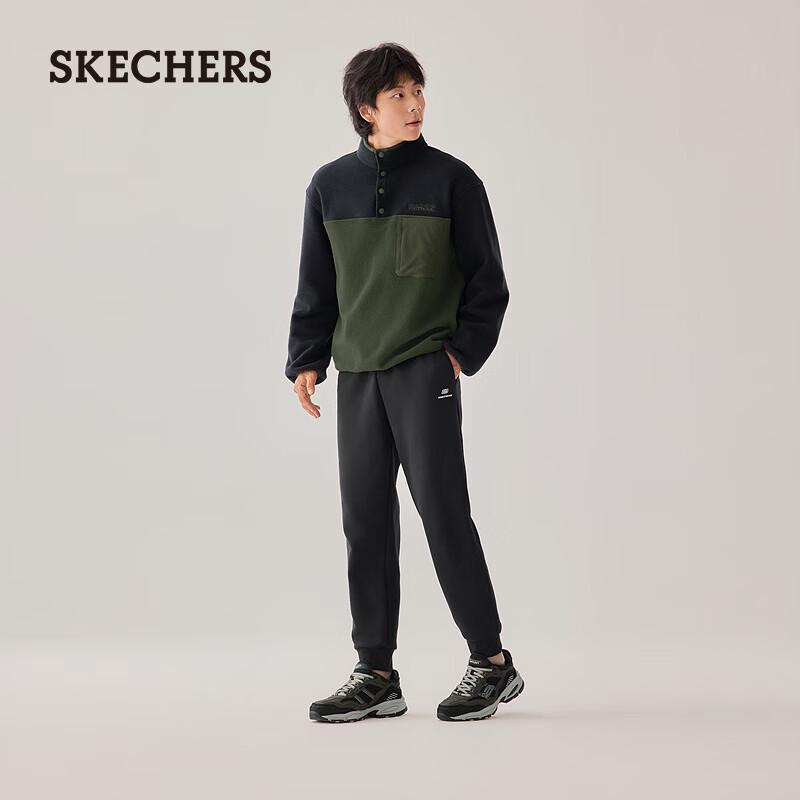 Skechers Men's L325M105 Fleece-Lined Casual Sweatpants