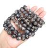 Jinde Jewelry 5A Deep Black Rutilated Sunstone & Moonstone Bead Bracelet