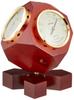 Weather Meter Temperature Hygrometer Trio Weather Meter Standing Made In Japan Brown BM-633 13.5x11x11cm