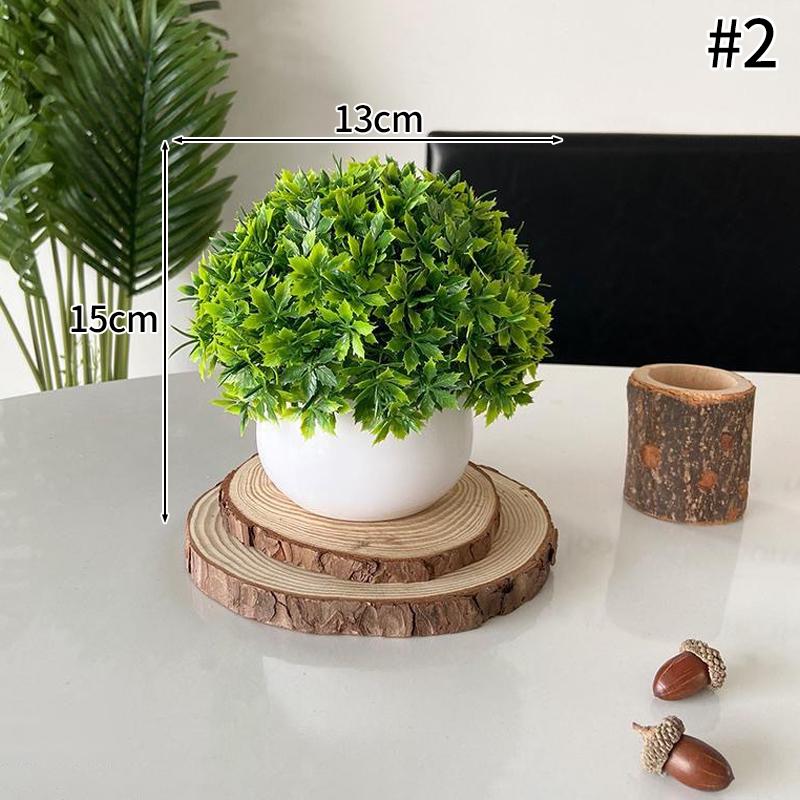 Artificial Plant with Plastic Pot Mini Bonsai Potted Plant Small Tree Simulation Pot Plants for Home Office Bedroom Decor