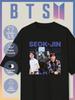 T-shirt Oversize con Stampa BTS di Seokjin (Jin)