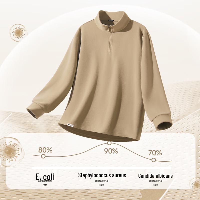 Mark Huafei Men's Warm Fleece Long Sleeve T-Shirt