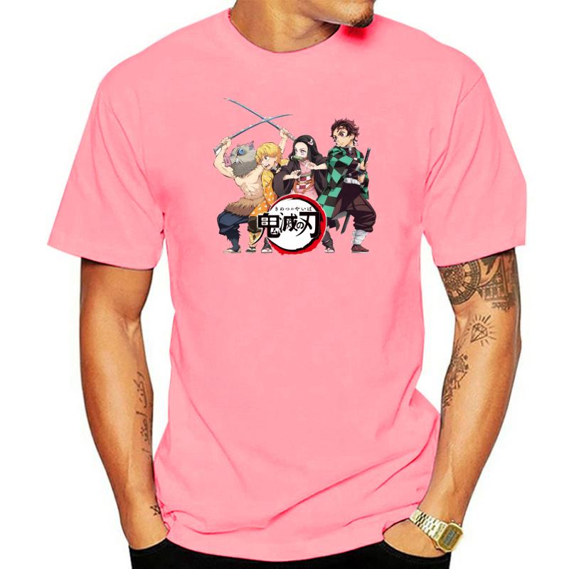 Family Bonds T-Shirts Unisex Cotton T Shirt Front Back Demon Slayer Kimetsu No Yaiba Anime Two Sides Short Sleeve Tee Plus Size