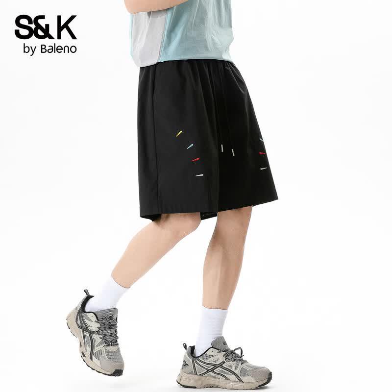 Baleno S&K Series Men's Loose Wide-Leg Casual Shorts