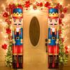 Nutcracker Soldier Door Banner Decor Christmas Decorations for Home 2026 Xmas Hanging Ornaments Navidad Noel Gift New Year 2026