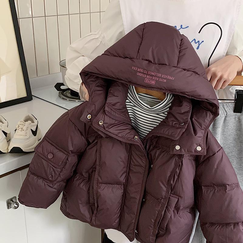 2025 Winter Children's Thick Hooded Down Jacket - Versatile Korean Style Casual Outerwear for Boys