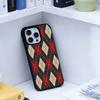 Burgundy White Stripe  Phone Case For iPhone17,16,15,14,13 Plus,Pro Max Magnetic For Magsafe Wireless Charging