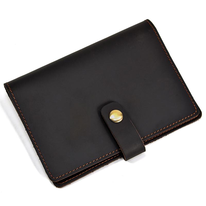 Luxury Designer Genuine Leather Travel Wallet Card Holder Coin Card Purse Real Leather Clip Purse Men Male Passport Holder