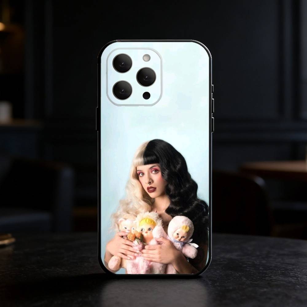 Girl Singer M-Melanie Martinez Phone Case For iPhone 17,16,15,14,13,12,11 Plus,Pro Max,SE4Soft Silicone Black Cover