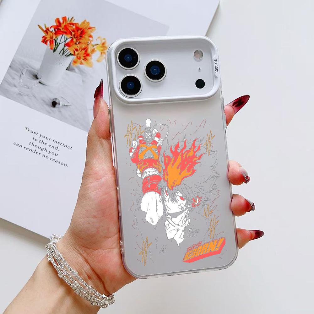 Anime R-Reborn Phone Case For iPhone 17 16 15 14 13 12 11 Pro Max Air Matte Laser Aurora Shockproof Funda