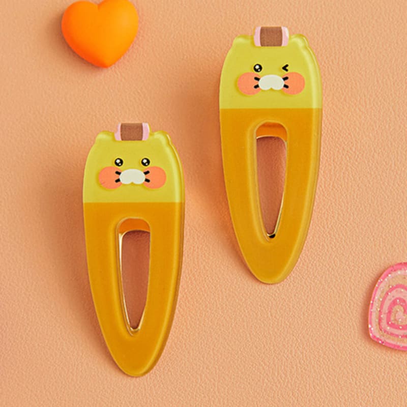 

KAKAO FRIENDS Savage Clip Hairpin 2P Set_Chunshik single type