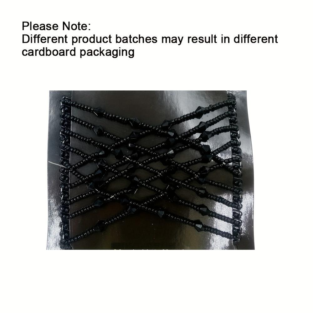 Kreativer vielseitiger magischer Haarkamm - 1 Stück Doppellagen-Haarspange, elastisch, modisch - Marmorkopf, Kristallperle