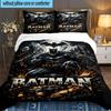 3PCS Dark Knight Rising Bedding set,Ideal For1pc Duvet Cover And 2pcs Pillowcases Perfect for Christmas gift,Ideal for Bedroom, Dormitory