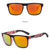 Men's Polarized Sports Sunglasses with Colorful Lenses and Elastic PC Frame