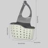 Home Storage Drain Basket Kitchen Sink Hanging Bag Adjustable Soap Sponge Hanging Drain Basket Bag Kitchen Accessories