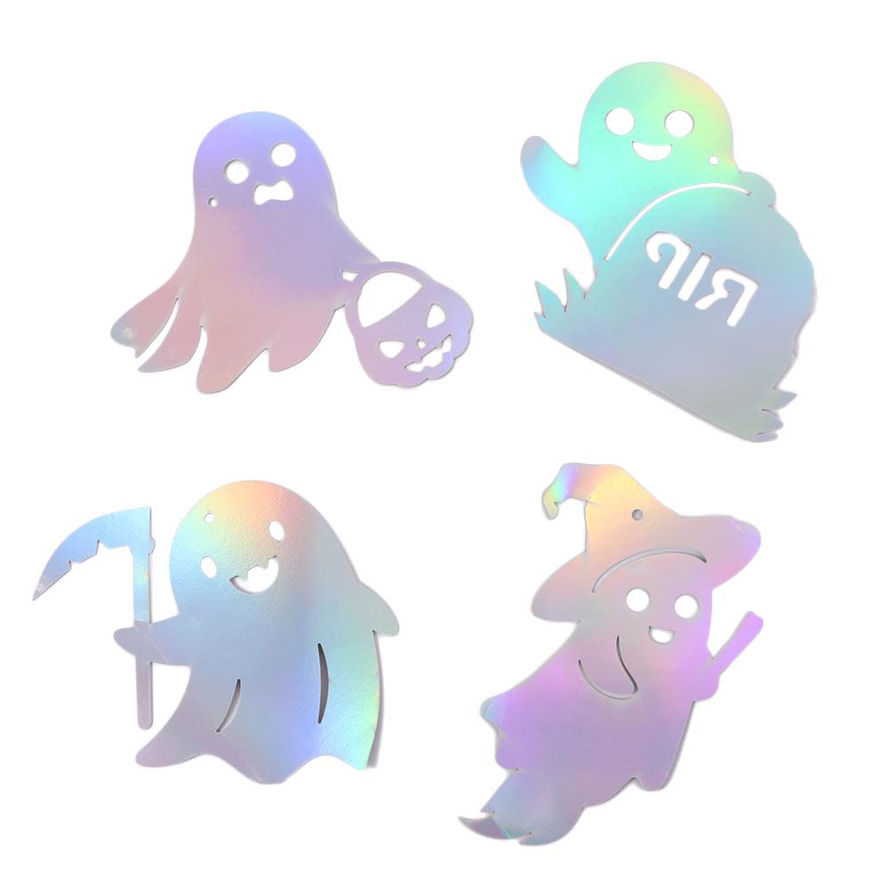 Spooky Ghost Hanging Garland Paper Spiral Banner  Birthday Celebration