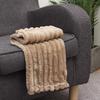 New Double Sided Warm Blanket Skin-Friendly Breathable Throw Blanket Ultra Soft Solid Color Striped Blankets