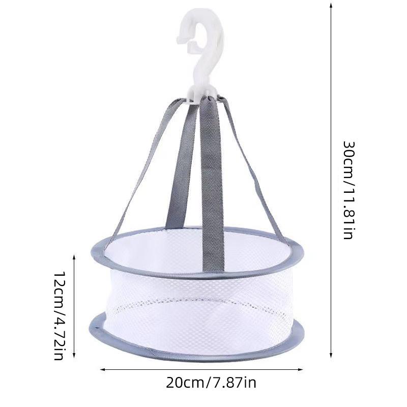 

Двухслойная складная корзина для сушки одежды, домашняя подвесная сетчатая вешалка для нижнего белья, носков, антидеформационная сетчатая вешалка для карманов 1-tier