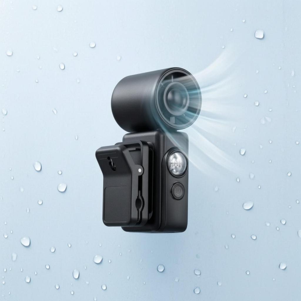 Mini Attachable Fan Compact Strong Ventilation for Journeyers, Commuters, Travel,