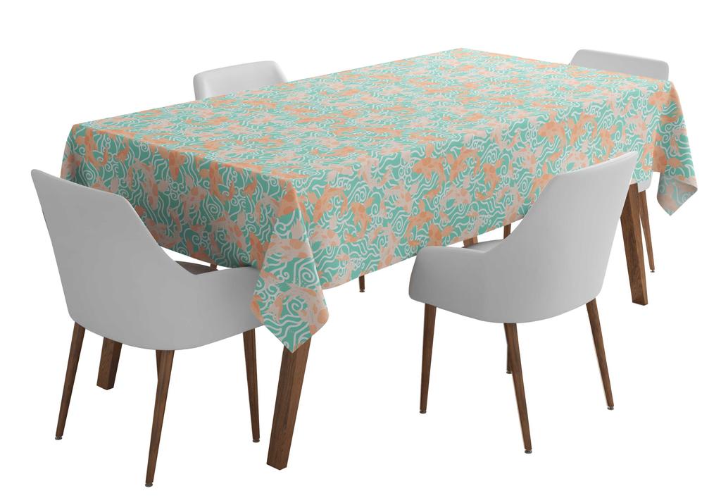 Vargottam Indoor Outdoor  Tablecloth  58x102 Inch  Rectangle  Tablecloth Waterproof Patio  Table  Cloths- Spring Summer  Table
