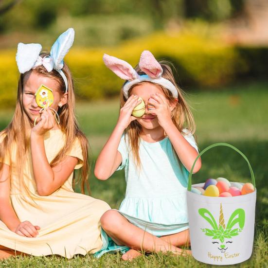 Osterhasenkorb mit Griff Große Kapazität Stark belastbar Mehrzweck Osterei