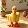 Humorvolles Geburtstagsgeschenk für Freunde Lustige Mittelfinger-Ente Harzfigur, Handbemalte kecke Statue, Wetterfeste Innendekoration Handwerk