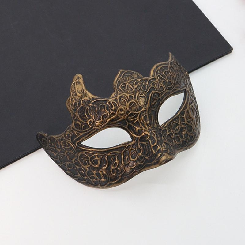 Retro Masquerade Mask Mardi Gras Mask Venetians Party Mask Half Face Mask for Halloween Ball Cosplay Performances Props