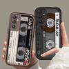 Retro Tape Pattern Phone Case for Samsung Galaxy S26 S25 S24 S23 S22 S21 S20 Plus Ultra FE A73 A72 A71 A52 A53 A32