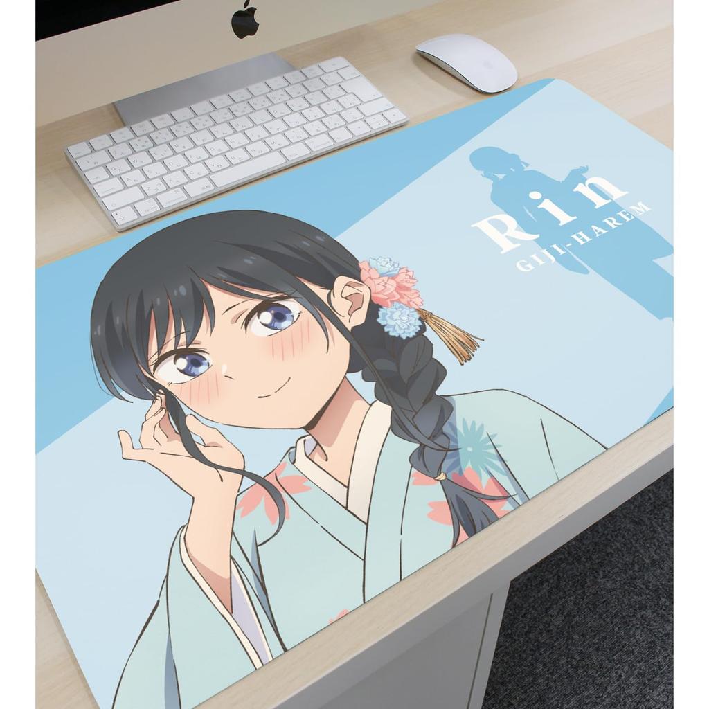 [Official] Pseudo Harem Illustration Nanakura Rin Japanese Clothing Ver. Multi Desk Mat Colleize Official Goods Official License