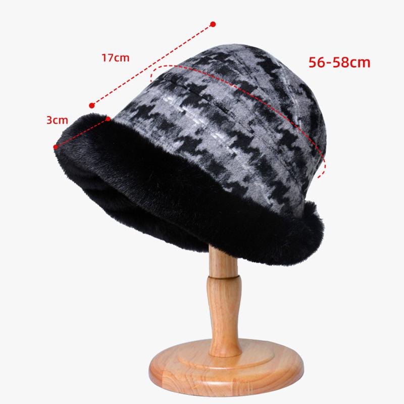 Outdoor Winter Thickened Cold-proof Ski Warm Big Brim Cold-proof Headgear Fisherman Hat